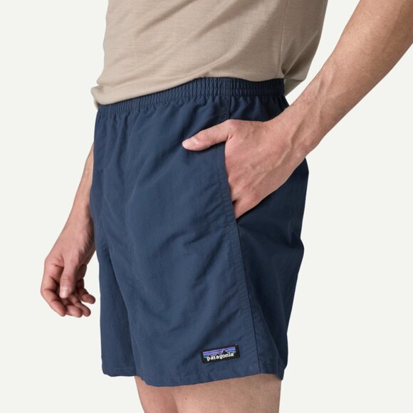 Patagonia Men's Size L Baggies Swim Trunks DWR Water Shorts Quick Dry Navy Blue - Picture 1 of 10